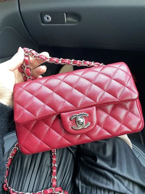 chanel dark red mini|chanel handbags.